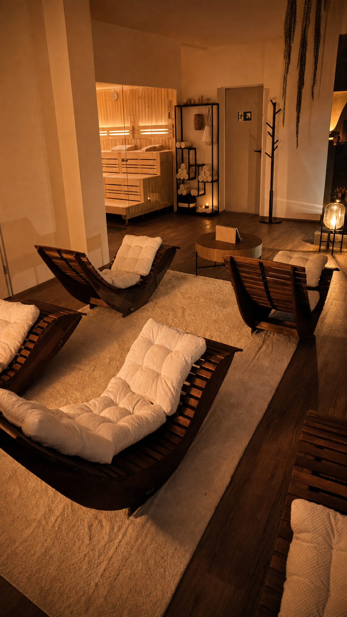 Sauna und Ruheraum