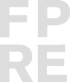 Das Logo zeigt die schwarzen Buchstaben FP über RE auf weißem Hintergrund.
