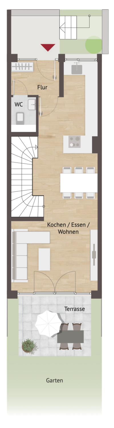 Townhouse 35 – Erdgeschoss