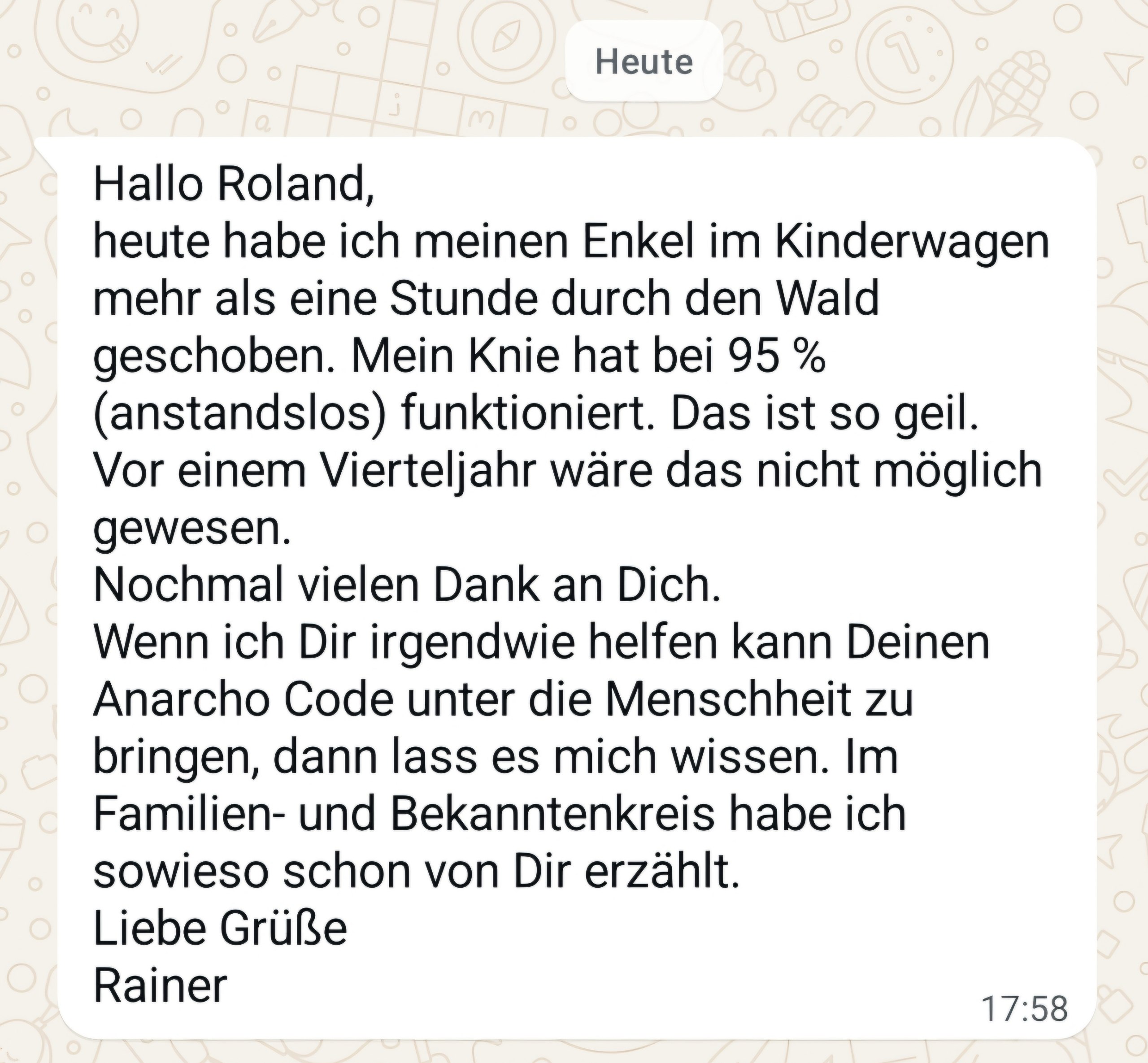 Nachricht von Rainer