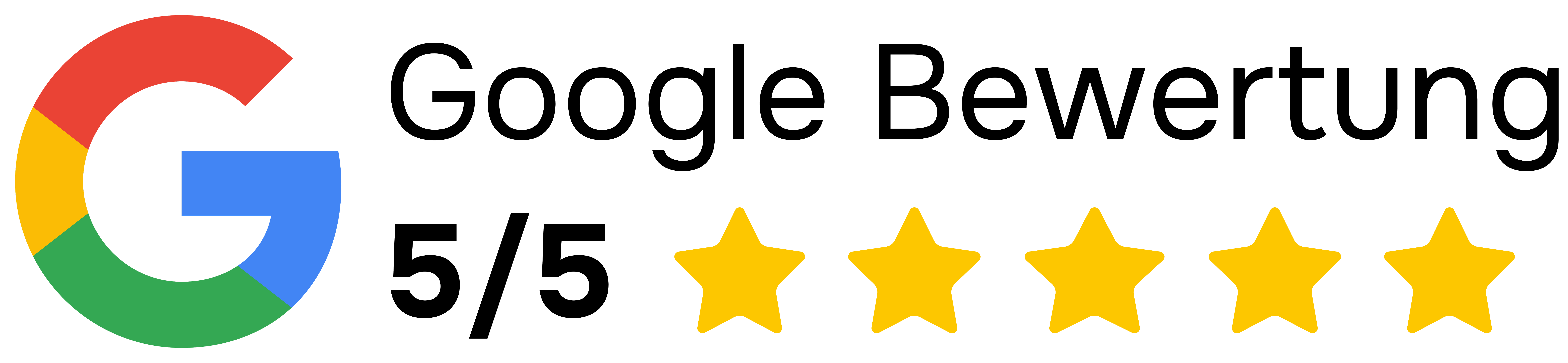 Google 5 Star Review Badge