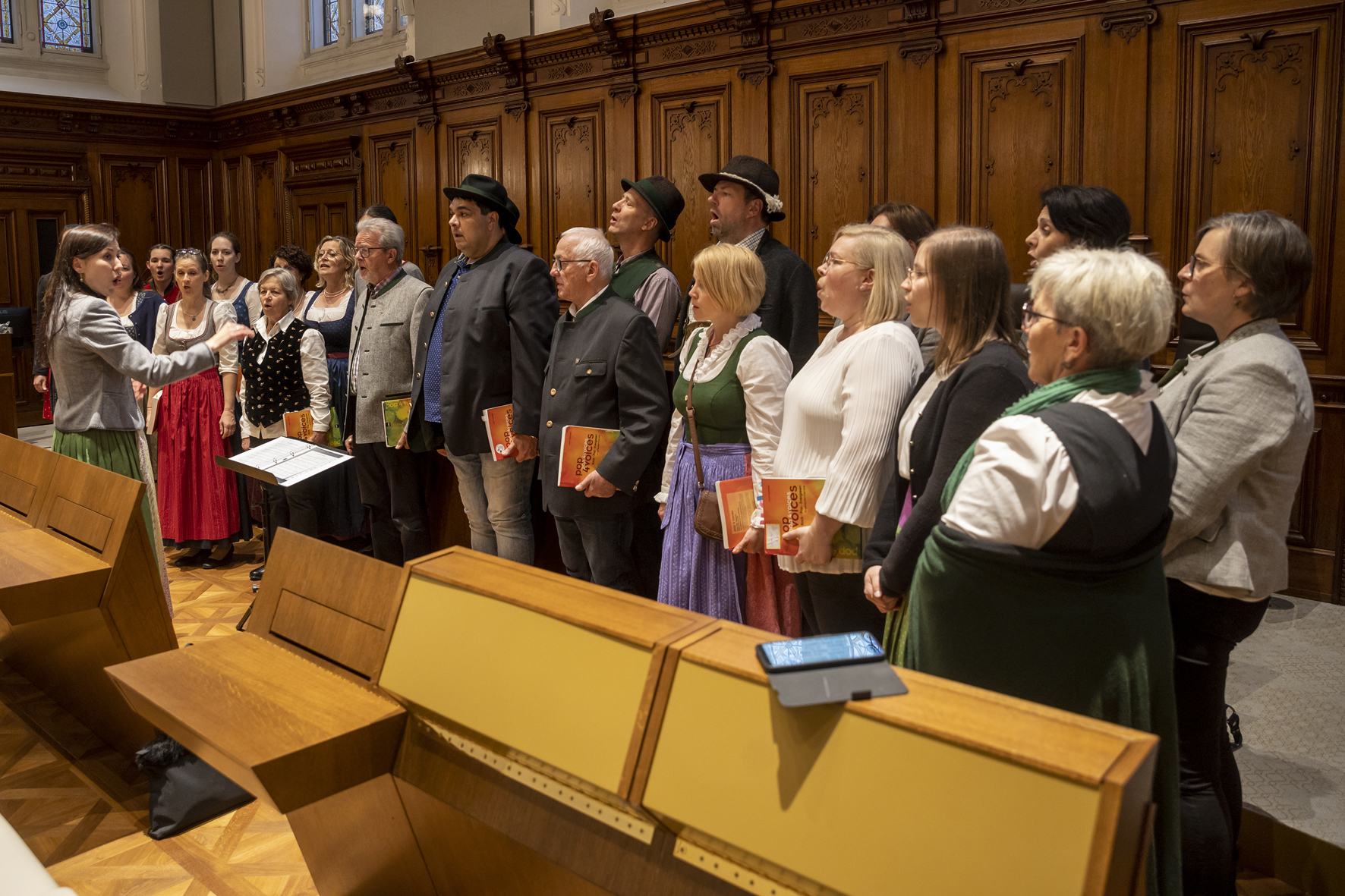 Chorgemeinschaft Groß St. Florian in the Rathaus Graz, Long Night of Choirs, Voices of Spirit 2023