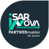 ISARNOVA IMMOBILIEN PARTNERmakler DR. KLEIN Logo auf dunklem Hintergrund.