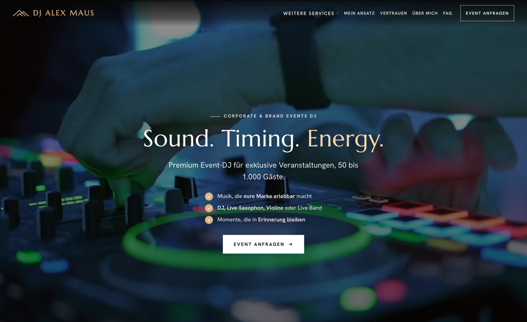Website DJ Alex Maus