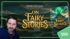 Man with long hair, "Book Launch On Fairy Stories" title, and a book cover for "A Guide to On Fairy Stories."