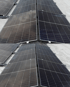 Photovoltaikmodule im direkten Vergleich zweier Reinigungszustände