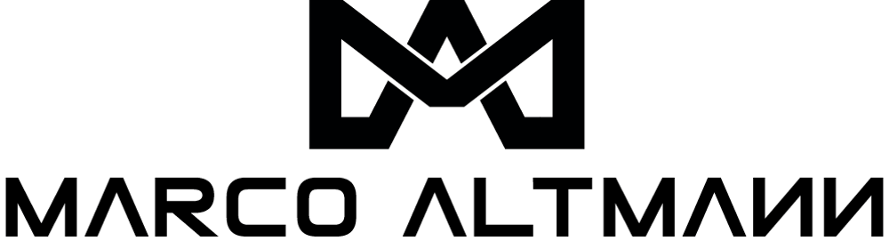 Logo mit "M" und "A" ineinandergreifend über dem Text "MARCO ALTMANN".