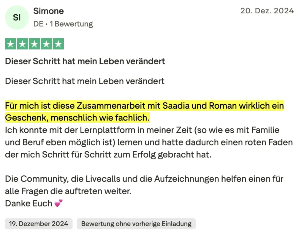 Kundenbewertung