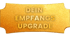 Goldener, geschwungener Button mit dem Text "DEIN EMPFANGS UPGRADE" in dunkleren Goldtönen.