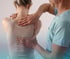 Chiropractor treating a patient for sciatica.