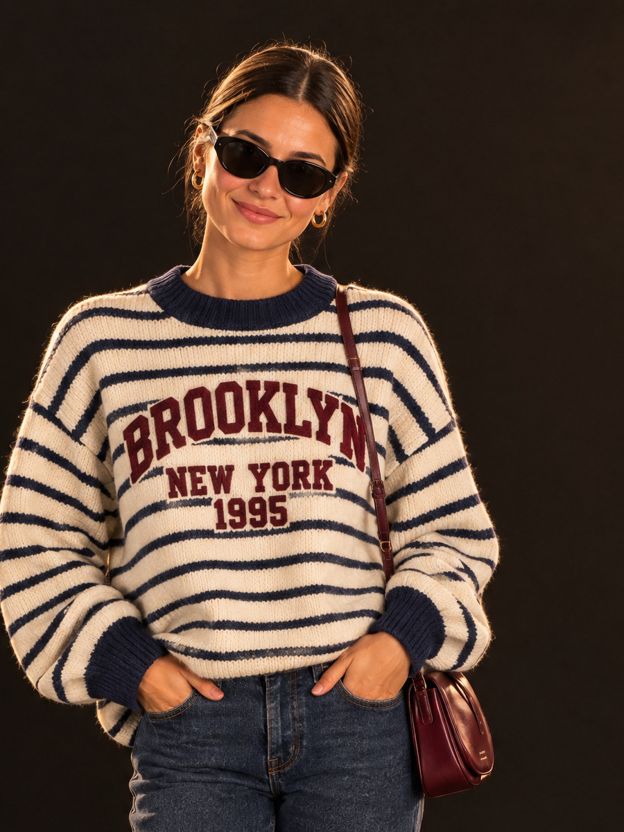 Breton-Streifenpullover und Jeans bei MYWILMA