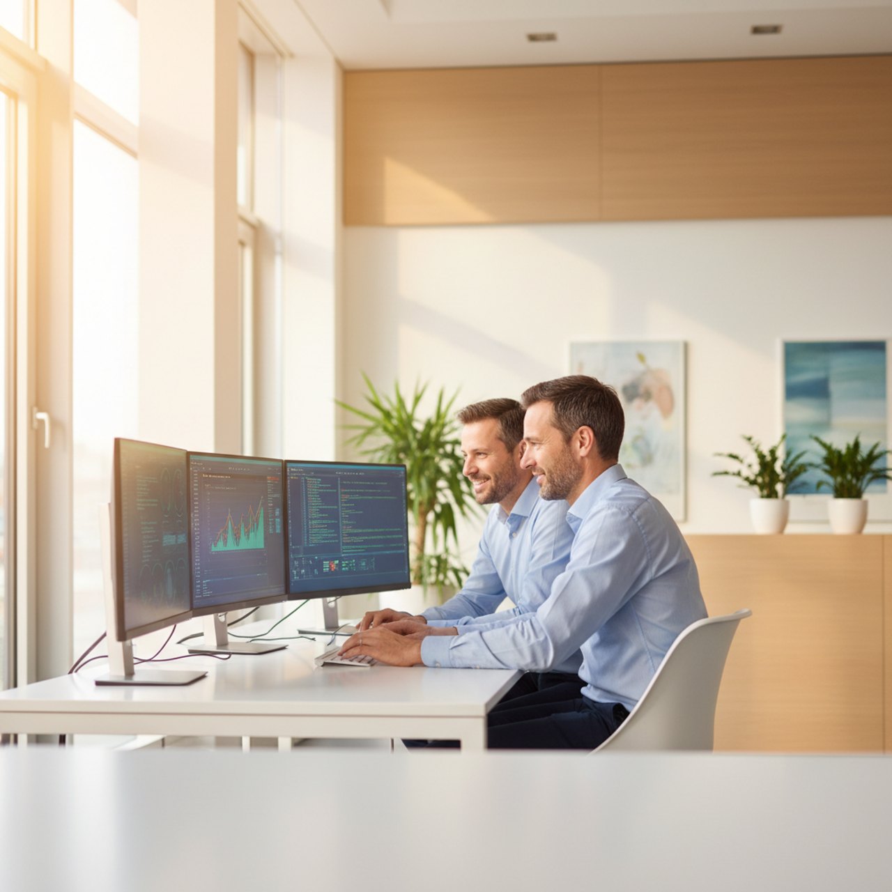 IT-Team am Monitoring