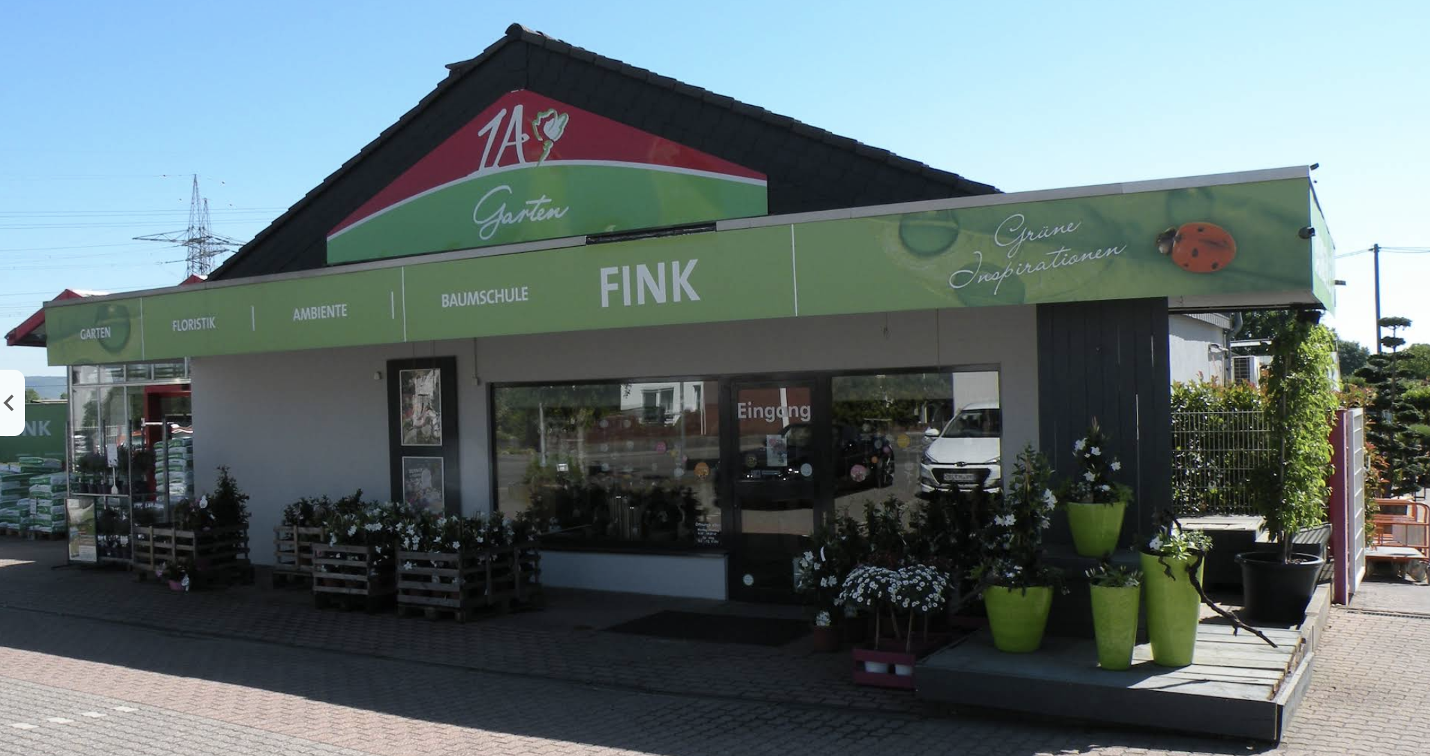 Betriebsgelände von 1A Garten Fink in Kettig