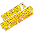 Gelber und roter Schriftzug "DOBOLINO'S ABENTEUERLAND HIER BEGINNT DEIN ABENTEUER"