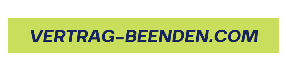 Schaltfläche mit Text "VERTRAG-BEENDEN.COM"