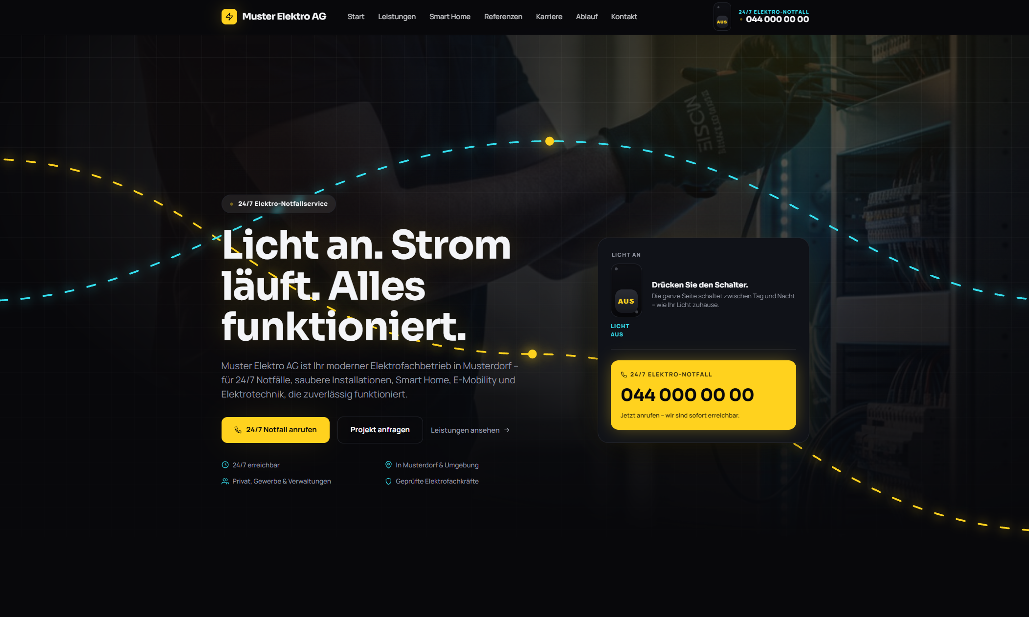 Demo-Webseite Muster Elektro AG