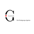 Schwarzes „G“ mit rotem Herz und dem Text „GANA“ sowie „Die Erledigungs-Agentur“ auf weißem Kreis.