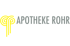 Logo: Lippe-Apotheke, blaues Quadrat mit einer roten Sonne über blauen und grünen Wellen