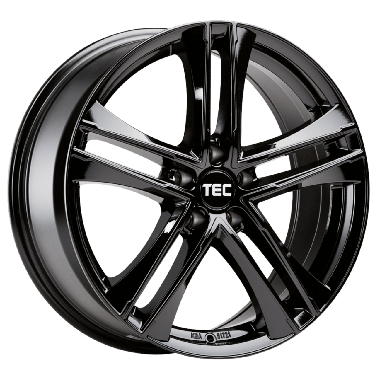 TEC Speedwheels Leichtmetallfelge mit Einpresstiefe und Position im Radhaus