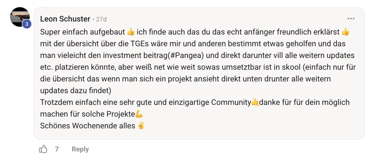 Feedback aus dem Syndikat
