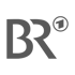 Graues BR-Logo mit einer 1 im Kreis, auf dunkelgrünem Hintergrund.