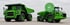 Grüner Radlader auf Asphalt mit einem grünen Kreis, der "Bis zu 55% Förderung" anzeigt.