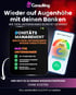 Smartphone-Bildschirme zeigen "Bonitätsmanagement" und einen "Crefo-Score 287".