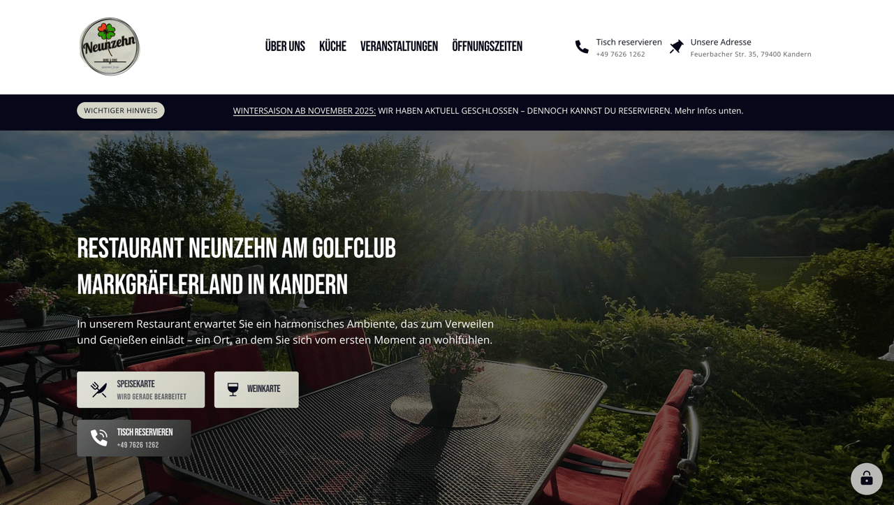 Case Restaurant Neunzehn