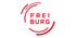 Rotes Logo mit dem Wort „FREIBURG“ in Großbuchstaben und roten Kreisbögen darum.