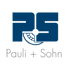 Blaues RS-Logo über dem grauen Text „Pauli + Sohn“.