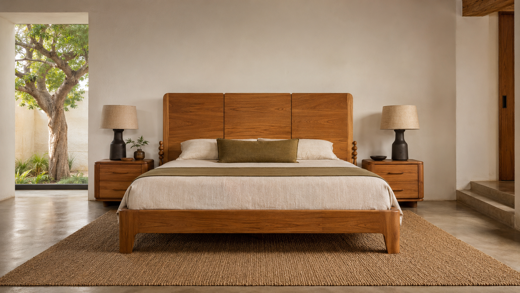Cama premium colección Hacienda Minimalista