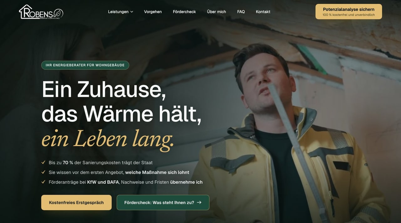 Website Robens Energie Consulting