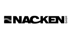 Schwarzes Logo mit dem Wort „NACKEN!“ in Großbuchstaben.