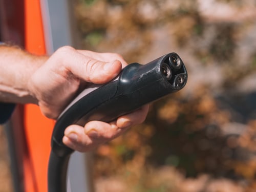 NACS vs J1772 home EV charger connectors being compared for a Yorba Linda garage install