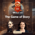 Two people, a man and a woman, smiling below "The Game of Story" text and "Worlds End" and "Legend Haven" logos.