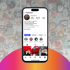 Krispy Kebab Instagram Profil auf einem Smartphone mit urbanem Graffiti-Hintergrund