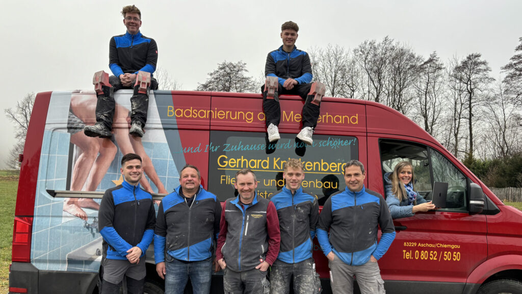 Das Team von Fliesen Knickenberg in Aschau