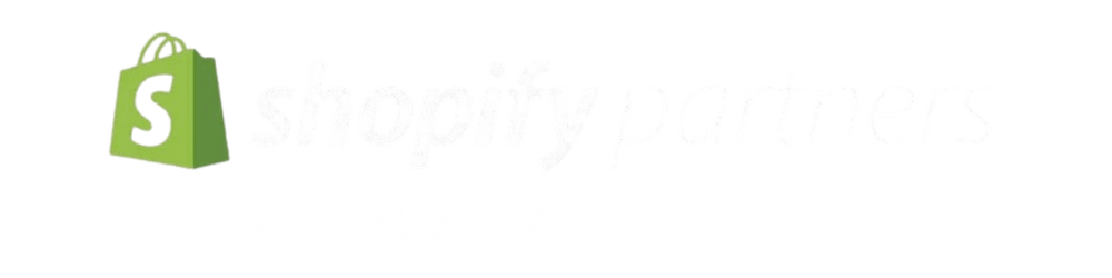 Shopify Partners Logo mit grünem Einkaufstaschen-Symbol und Partner ID 2881797 auf dunkelgrünem Hintergrund.