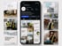 Smartphone mit dem Instagram-Profil der Koschke GmbH, umgeben von Kachel-Beiträgen zu Klimatechnik und Bauprojekten.