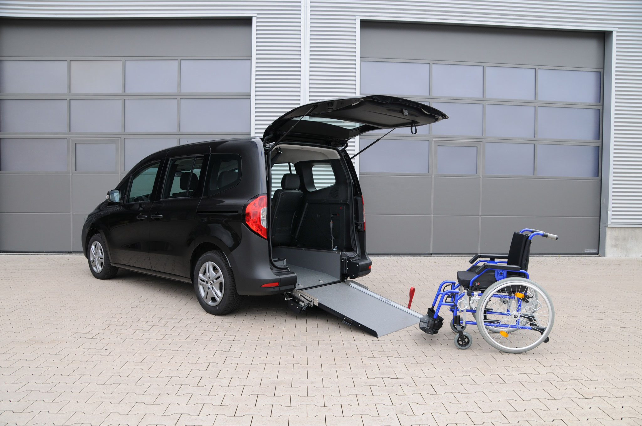 Mercedes Citan / T-Klasse – Fahrgastraum mit Rollstuhlplatz