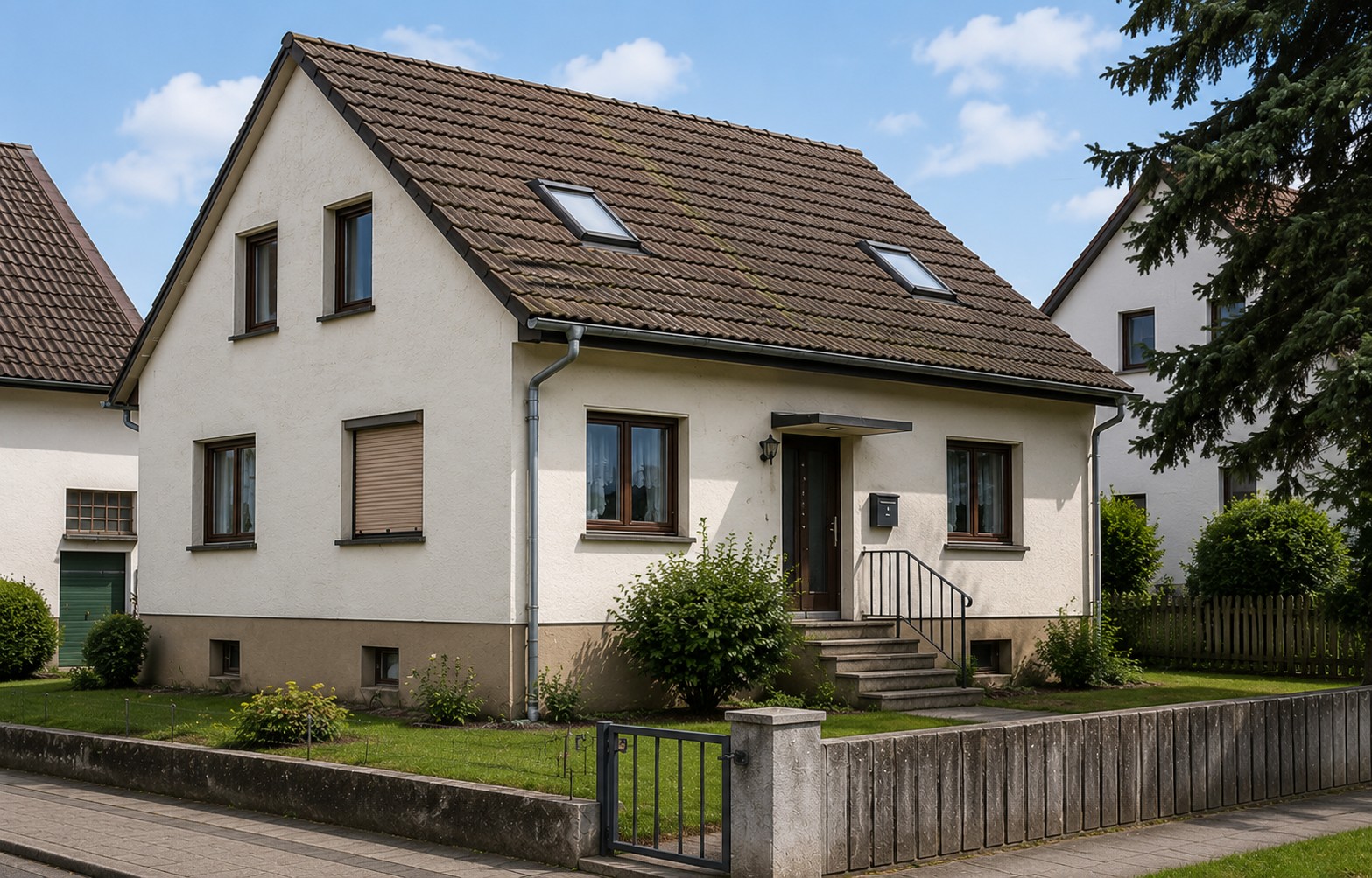 Dasselbe Haus im unsanierten Zustand