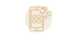 Ein Smartphone-Symbol mit App-Symbolen, einer Benachrichtigungsglocke und einem Pfeil nach oben, alles in einem Kreis.