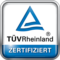 TÜV Rheinland geprüfte Servicequalität