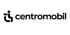 Schwarzes "centromobil"-Logo mit Rollstuhlsymbol.