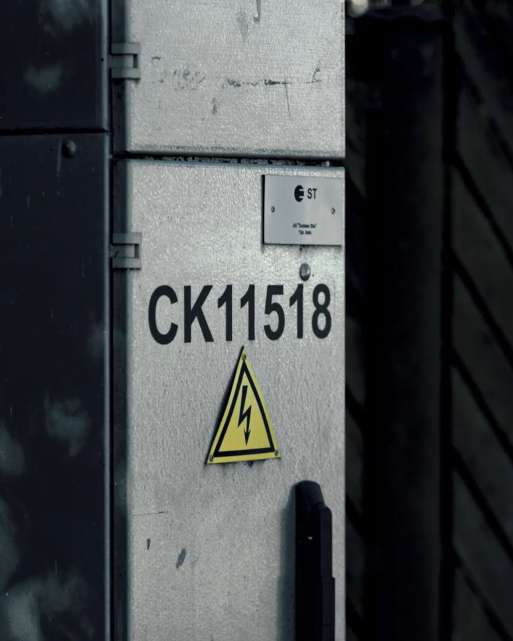 Gefahrgutkennzeichnung an einem Container