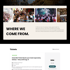 Eine Webseite mit Überschriften "WHERE WE COME FROM." und "Tickets", darunter "Early Bird Ticket" für 999€.