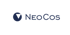 NeoCos Logo mit einem blauen Kreis und einem nach unten zeigenden Dreieck.