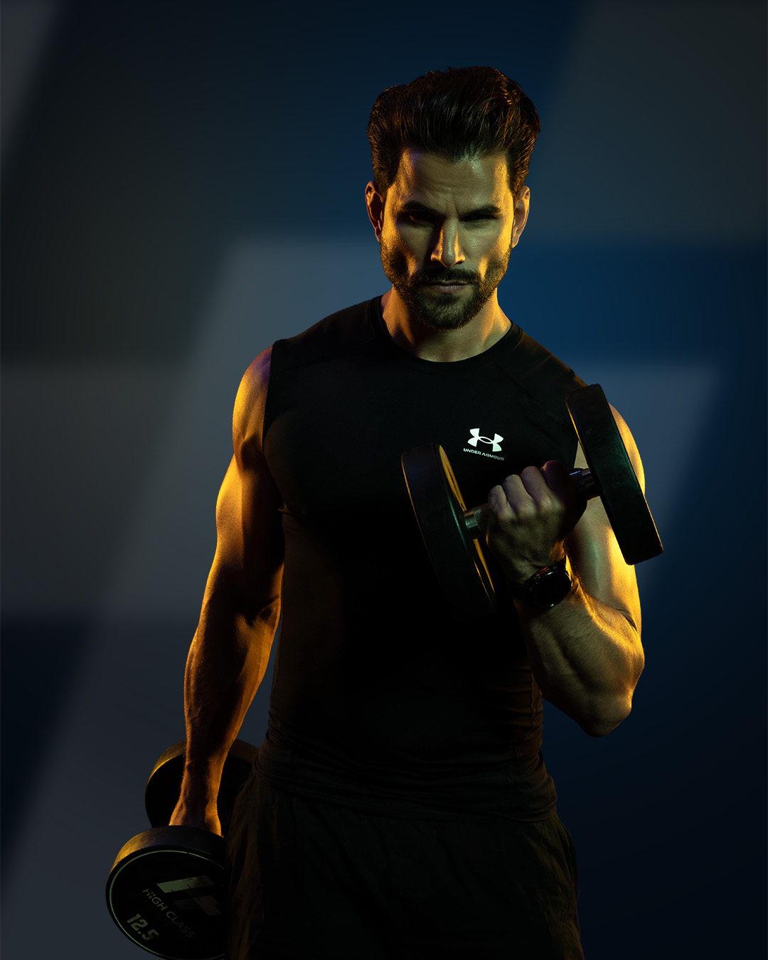 Sportlerin im High Class Fitness Studio