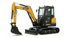 SANY SY80U 2PB mieten. 8,8t Bagger mit Verstellausleger für maximale Flexibilität im Tiefbau.