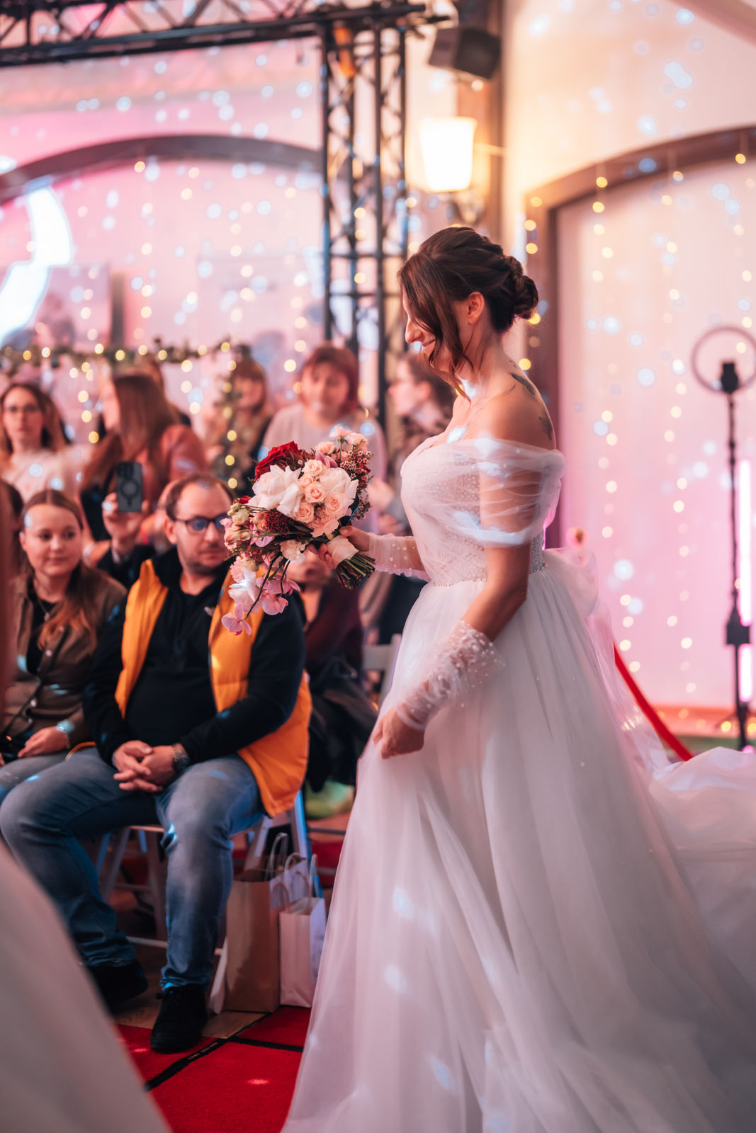 Model bei der Weddingbeats Modenschau
